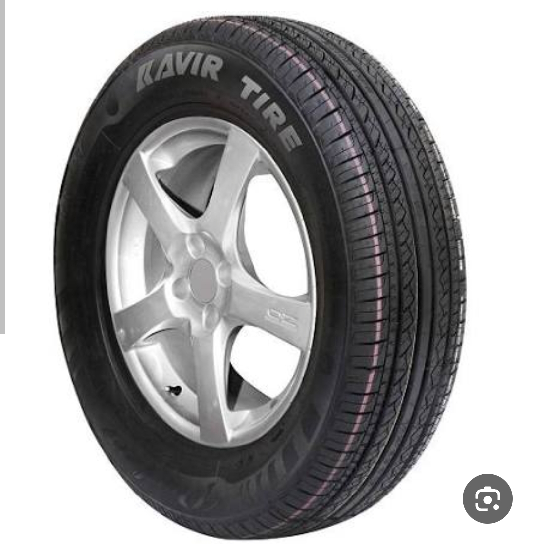 دو حلقه لاستیک پژو کویر تایر سایز185/65/14 گل kb22