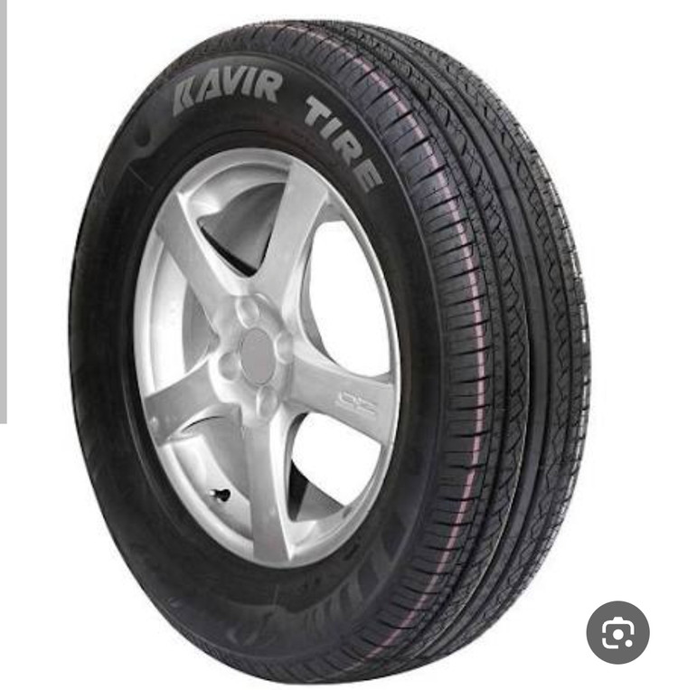 دو حلقه لاستیک پژو کویر تایر سایز185/65/14 گل kb22